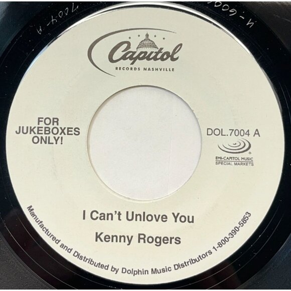 Kenny Rogers I Cant Unlove You / Chris Cagle Miss Me Baby 45 Country Capitol - Picture 1 of 6